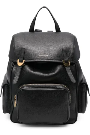 Coccinelle Grained-leather backpack