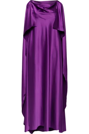 RHEA COSTA Wafa Plum dress