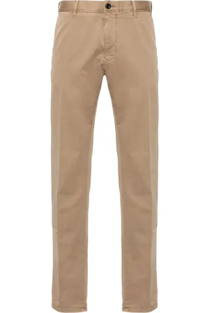 Incotex Tapered-leg cotton chino trousers