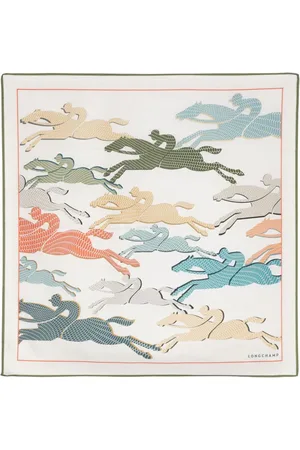 Longchamp Run silk scarf