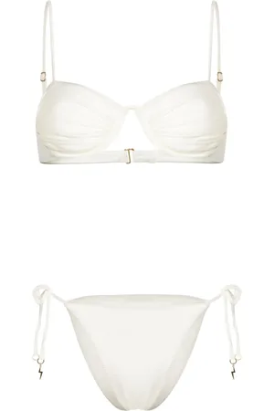 Noire Swimwear Monowire satin bikini set