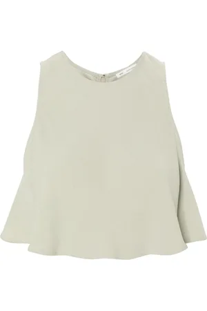 Ami Crepe cropped top