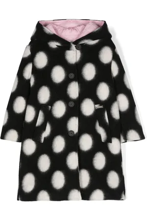 MONNALISA Polka-dot hooded coat