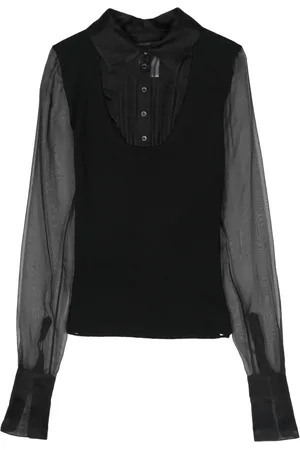 CHANEL 2003 panelled cropped blouse
