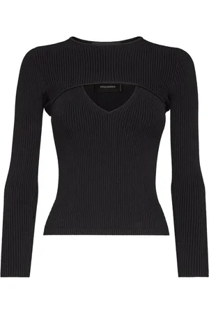 Dsquared2 Cut-out ribbed-knit top