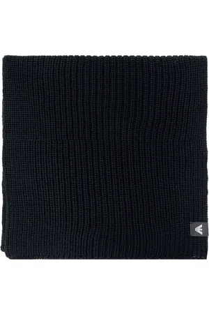 Emporio Armani Logo-patch knitted scarf