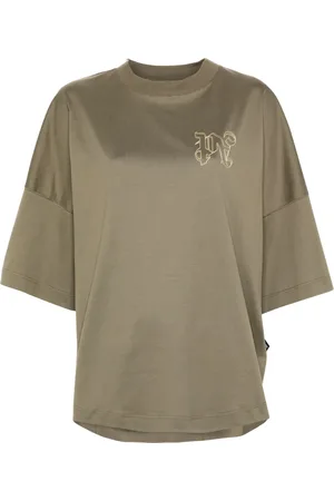Palm Angels Logo-embroidered T-shirt