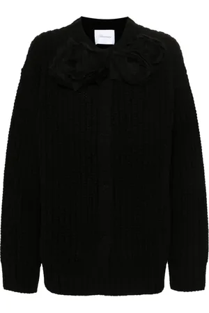 BLUMARINE Floral-appliqué cardigan