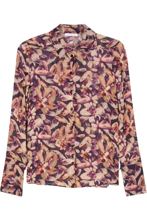 Patrizia Pepe Floral crepe shirt