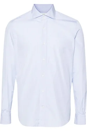 MAZZARELLI Windowpane-print shirt