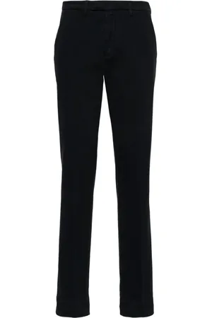BRIGLIA Slim-leg cotton chino trousers
