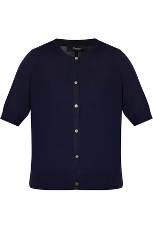 THEORY Short-sleeve cashmere cardigan