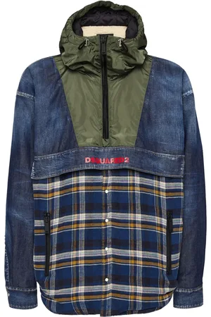 Dsquared2 Checked panelled denim shirt