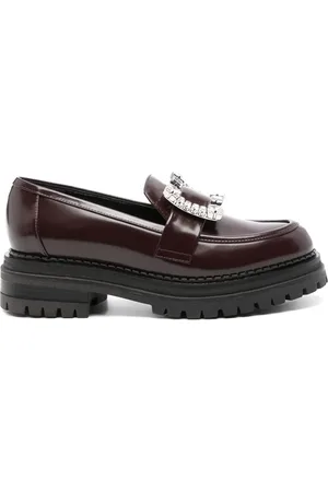 Sergio Rossi Prince crystal-buckle loafers