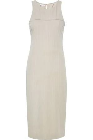 Patrizia Pepe Pinstripe-pattern midi dress