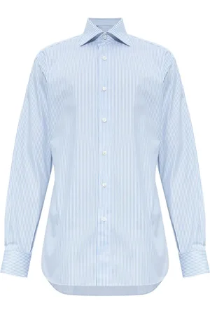 BRIONI Classic collar pinstriped shirt
