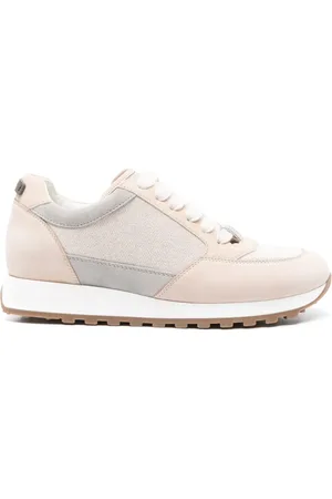 PESERICO SIGN Metallic leather sneakers