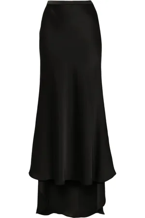 Serafini Bias-cut maxi skirt