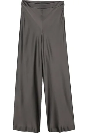Alberta Ferretti Wide-leg satin trousers