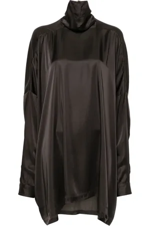 Rick Owens Tabard satin blouse
