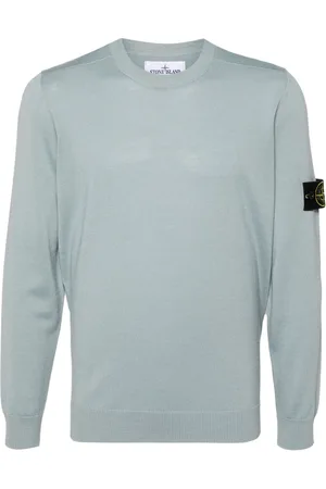 Stone Island Compass-patch fine-knit jumper
