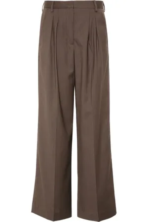 OFFICINE GENERALE Elia pinstriped palazzo pants