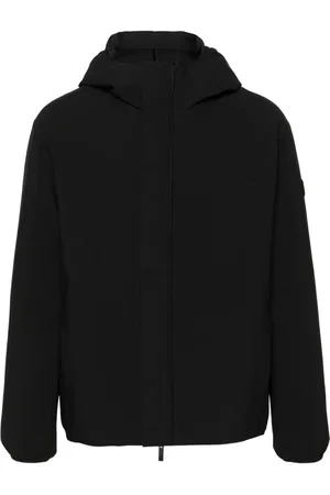 Moncler Logo-patch hooded puffer jacket