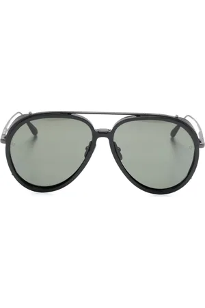 Linda Farrow Maverick pilot-frame sunglasses