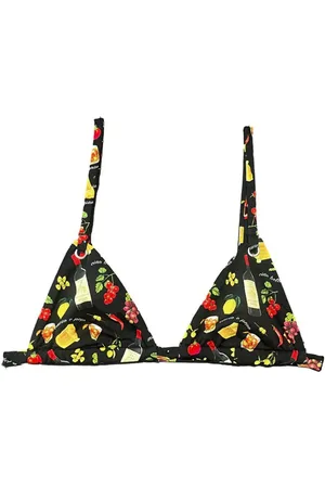 FLEUR DU MAL Grommet triangle bikini top
