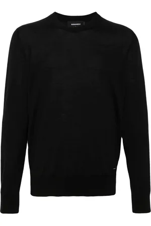Dsquared2 Logo-plaque fine-knit jumper