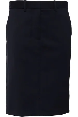 Helmut Lang Straight wool skirt