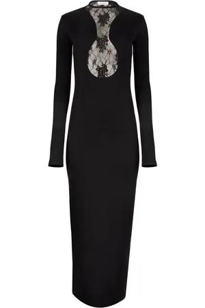 Nina Ricci Lace-panelling maxi dress