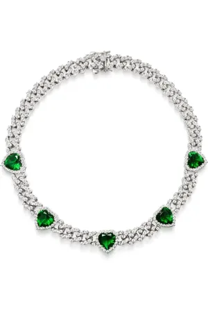 Nialaya Crystal-embellished choker-chain necklace