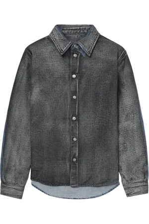 Maison Margiela Distressed panelled denim shirt