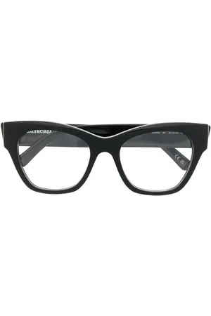 Balenciaga Logo-print cat-eye frame glasses