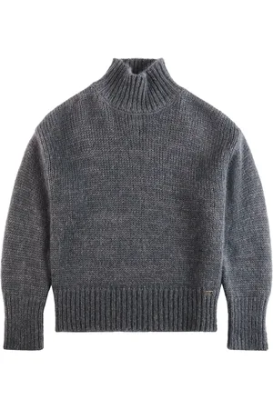 FAY Roll-neck cropped jumper