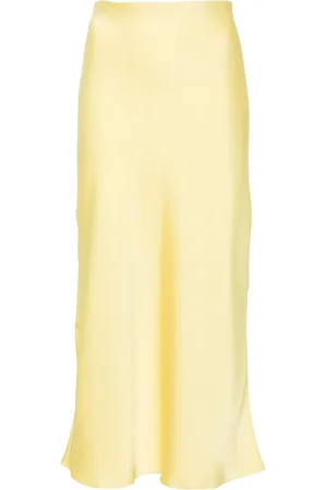 Patrizia Pepe Logo-plaque satin midi shirt