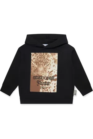 Roberto Cavalli Leopard-print cotton hoodie