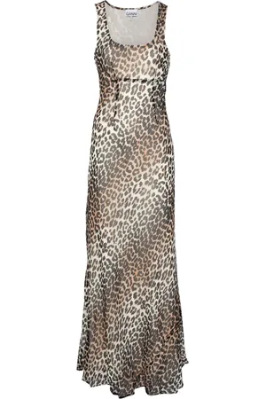 Ganni Leopard-print maxi dress