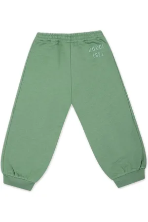 Gucci Logo-embroidered cotton track pants