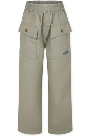 Gucci Logo-embroidered straight-leg trousers