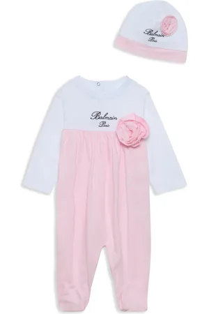 Balmain Floral-appliqu??d cotton pyjama set