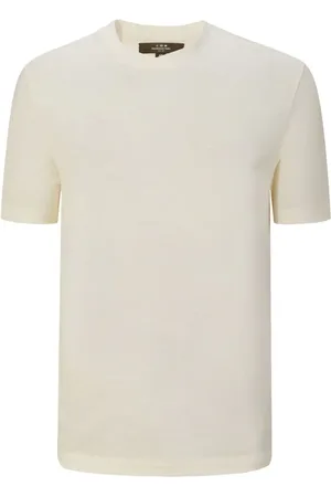 SHANGHAI TANG Crew-neck cotton T-shirt