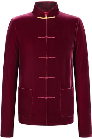 SHANGHAI TANG X Jacky Tsai velvet shirt jacket