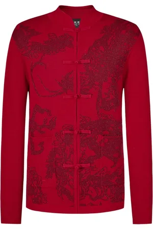 SHANGHAI TANG X Jacky Tsai dragon-jacquard shirt jacket