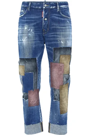 Dsquared2 Distressed-effect patchwork jeans