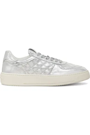 Stuart Weitzman Courtside Sleek metallic sneakers