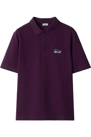 Burberry Logo-appliqué cotton polo t-shirt