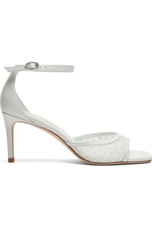 Stuart Weitzman 75mm Nudistia Crystal sandals