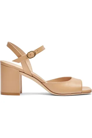 Stuart Weitzman 75mm Tia leather sandals